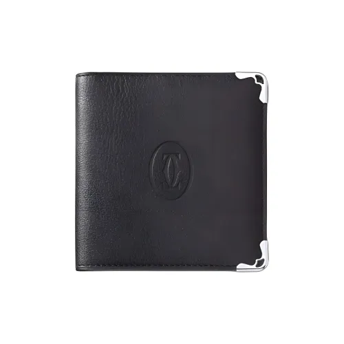 Cartier Кошелек из коровьей кожи держатель для карт мужской черный