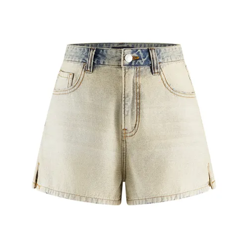 A21 Сине-белые Женские Джинсовые Шорты