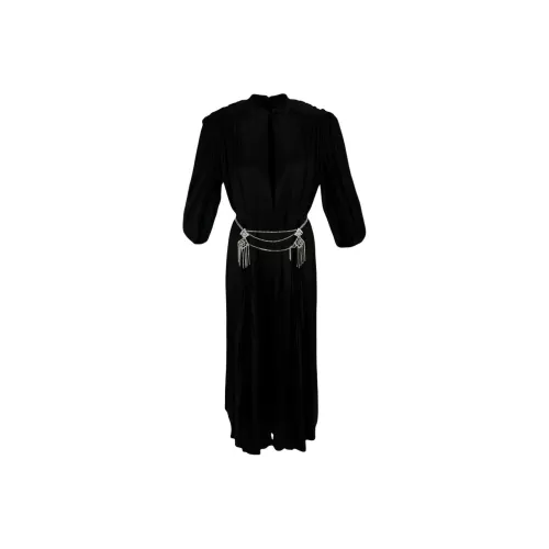GUCCI Длинное платье с длинными рукавами женское черное