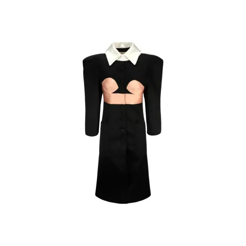 GUCCI Длинное платье с длинными рукавами женское черное