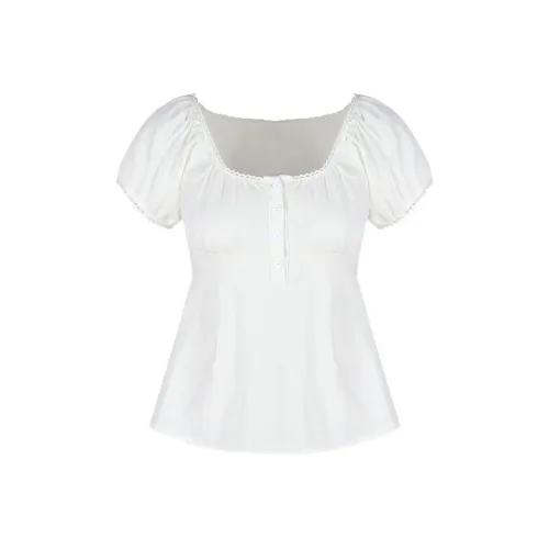 Giyu Рукав-буф Т-рубашка Женская