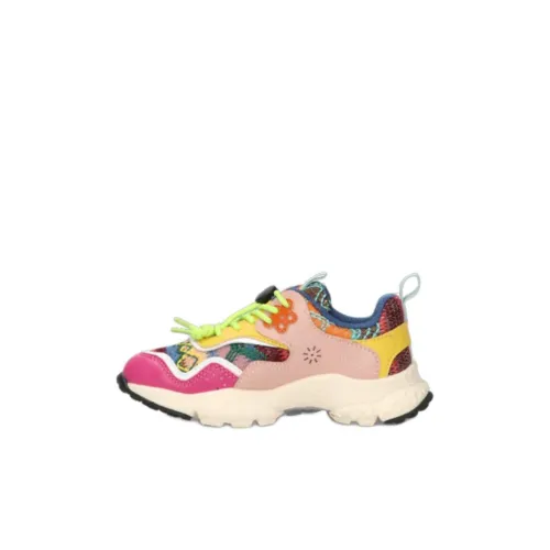 Naturino x FLOWER MOUNTAIN Устойчивые к истиранию Низкие Кеды для Детей Lifestyle Розовые