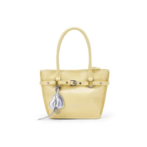 MCMIKO Коровья кожа Сумка Обычный Женские Сырно-желтый