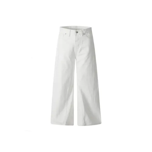 FDYZ Снежноягодник Белый Унисекс Джинсы