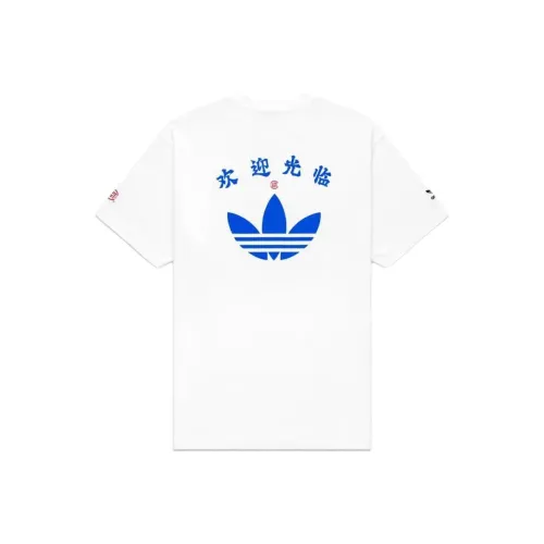 Adidas Originals X CLOT Adidas Originals X CLOT Co Бренд T Рубашка Унисекс Белый