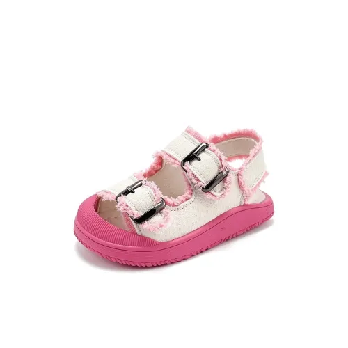 NIHOU Противоскользящие Анти-KICK Износостойкие Дышащие Низкие Топы Детские Сандалии Розово-красные