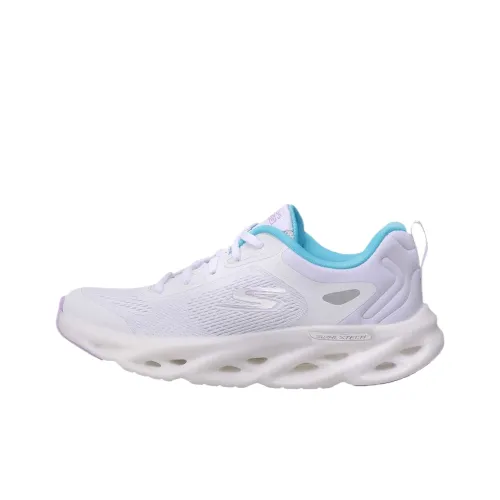 Skechers GO RUN Swirl Tech Speed Устойчивые к истиранию Низкие Беговые кроссовки Женские Белые