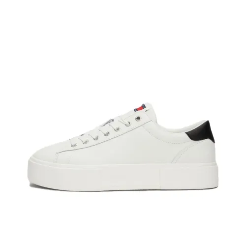 Tommy Hilfiger Zapatillas Скейтборд Кроссовки Низкие Белые Женские