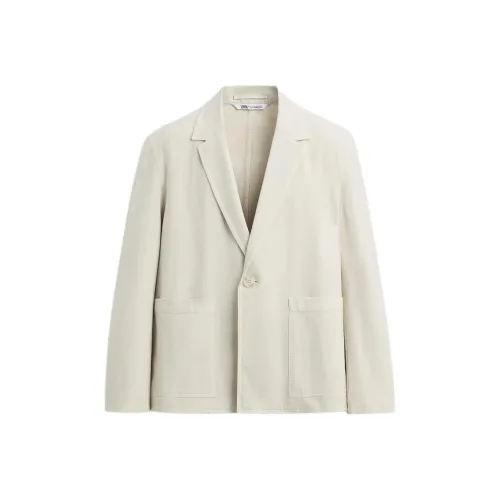 ZARA Морозный Белый Мужской Деловой Костюм