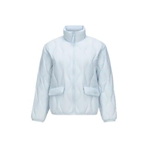 Skechers Лазурь Светло-синий 0400 Женские Пуховики