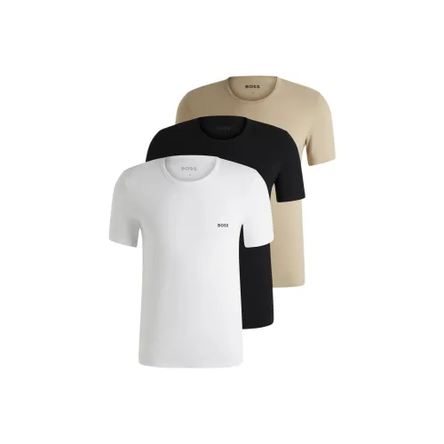 Hugo Boss 3 пачки мужских T-рубашек: белый + черный + хаки