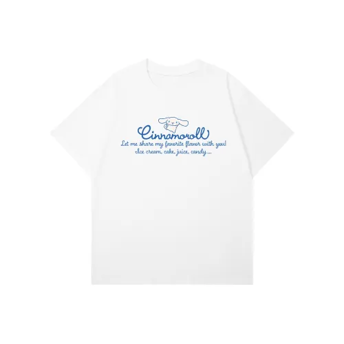 Sanrio Yugui Dog T-Shirt Унисекс Белый Черный