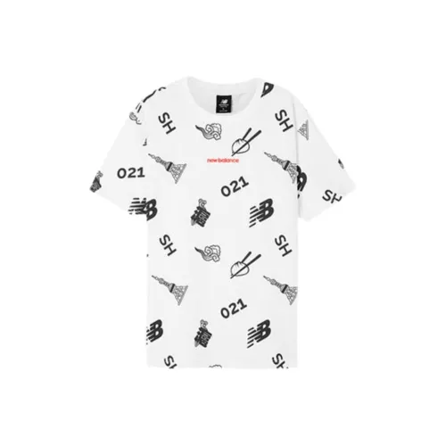 New Balance совместная футболка T Унисекс Белая