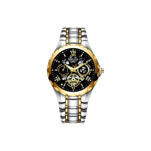 BAOGELA Кварцевый механизм металлический ремешок часы для мужчин белый циферблат