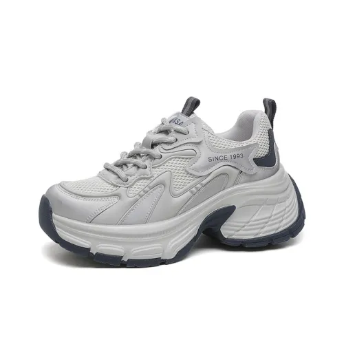 ST SAT Дышащие Низкие Кроссовки с Толстой Подошвой Женские