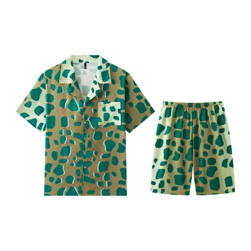 Gongdie Зеленый Мужской Пижамные комплекты