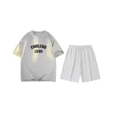 Фотиния Серый (Фотиния Серый Топ + Фотиния Белый Серый Шорты)