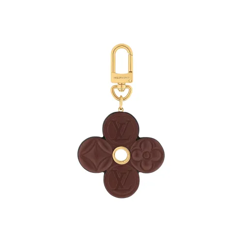 LOUIS VUITTON VIVIENNE XMAS Корова Кожа Брелок для сумки Сумка Мерч Унисекс Коричневый