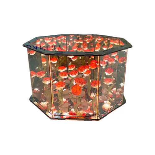 TLXT Креативный Ручной DIY Октагonal Тюльпан Rose Flower Sea Ночные Светильники Игрушки