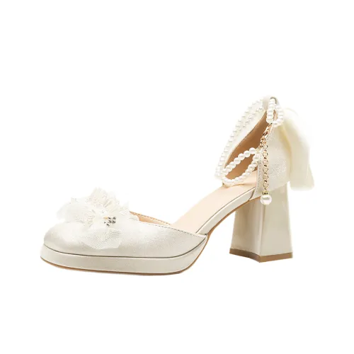 GOSO Грубый каблук Высокие каблуки Женские Абрикос