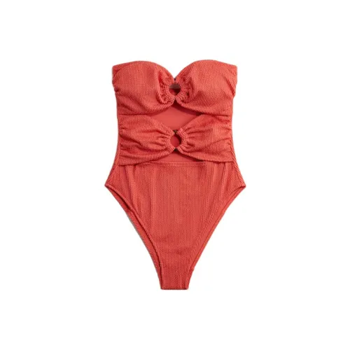 H&M Кораллово-красный Женские Ван-Пис Купальники