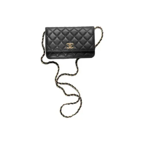 CHANEL WOC Овчина Сумка через плечо Женская Черная
