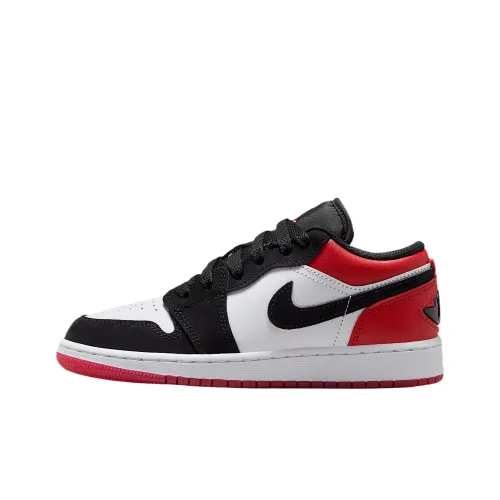 Jordan Air Jordan 1 MID Топ Детские кроссовки для тренировок Черный Подростки
