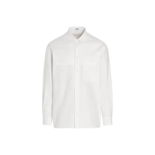 LOEWE Совместное издание Белые Мужские Рубашки