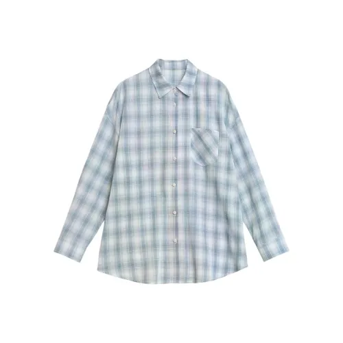 CHIC VEN Светло-синие Женские Рубашки