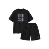 [2 шт] Черный (Ma Cycle Буква) + Черный (Ma Cycle Буква Брюки Передняя часть Левая сторона Этикетка)