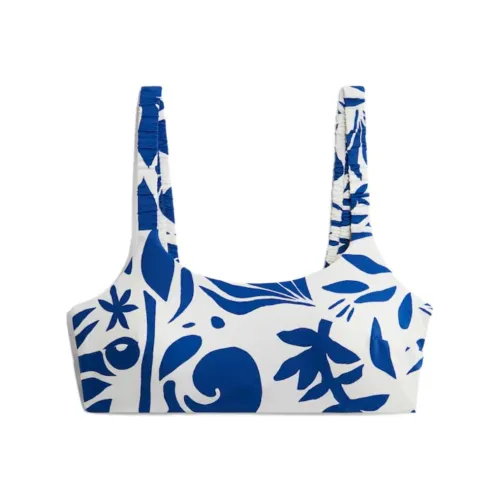 H&M Белый/синий Цветочный Женские Бикини