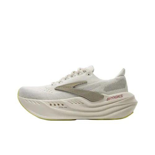 Brooks Glycerin Ma Амортизация и Дышащий Низкий Топ Беговые кроссовки Женские Бежевый