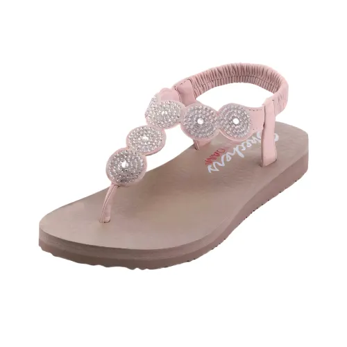 Skechers Meditation Быстросохнущий Шлепанцы Женские Розовый