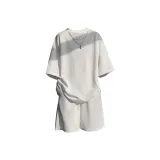 [Круглый вырез, Жаккард] Белый