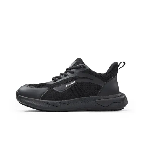 Blue Gull Shield Slip-resistant Breathable Lightweight Low-Top Streetwear Men's Black Синий Gull Shield противоскользящий дышащий легкий низкий топ уличная обувь мужская черный