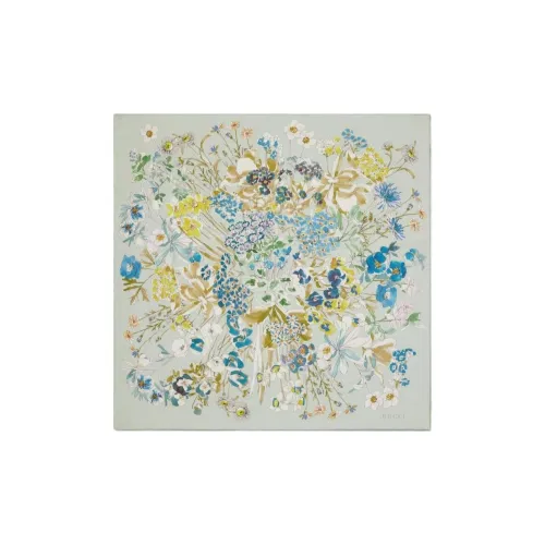 GUCCI Шелковые шарфы Женские Белый