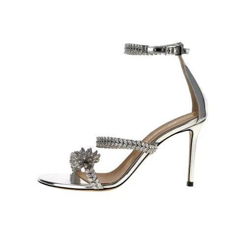 MACH MACH Lotus One Strap Sandals 9,5cm Женские Серебристые