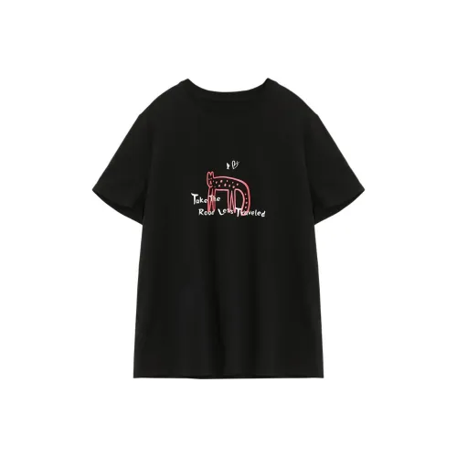 CHIC VEN Черные Женские Т-рубашки