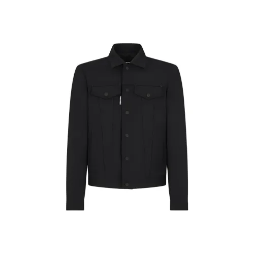 DSQUARED 2 Tailored Dan Denim Куртка Куртки и Пальто Мужской Черный