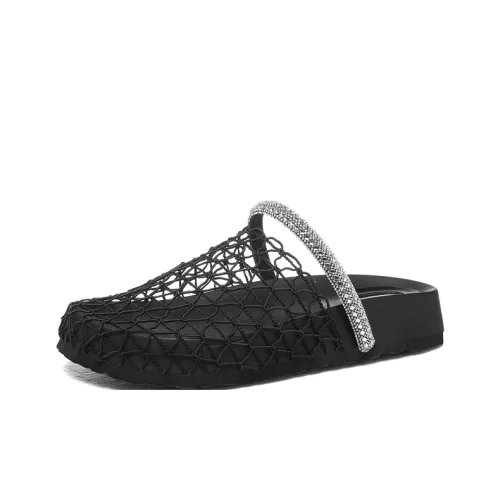 Golden Silk Rabbit EVA Устойчивый к истиранию Быстросохнущие Домашние тапочки Женские Черные