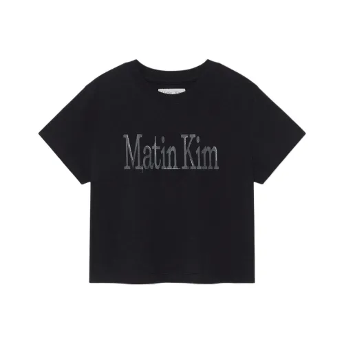 MATIN KIM Черные Женские Футболки