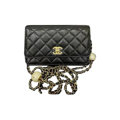 CHANEL WOC Овчина Сумка через плечо Женская Черная