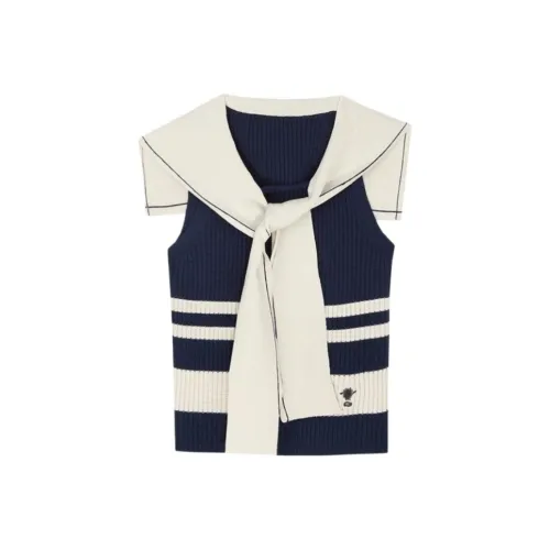 ABBY GODDESS Синий Белый Женский Трикотаж