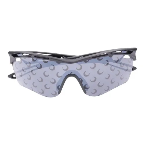 Marine Serre Ацетат Нерегулярная форма Солнцезащитные очки Женские Серый