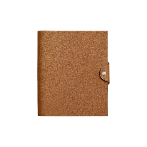 HERMES Ulysse Коровья кожа Togo Защитный чехол Унисекс 37 Золотисто-коричневый