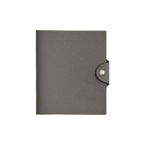 HERMES Ulysse Коровья кожа Защитный чехол Trumpets Унисекс 0L Grismeyer Дождевой облачный серый цвет