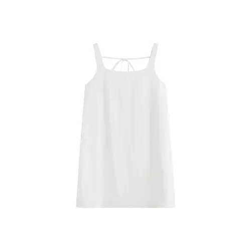 FANSILANEN Plain White Женские Слиплатья