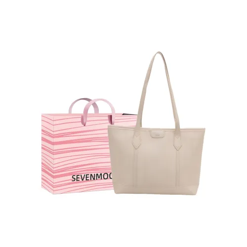 SEVENMOONS ПУ (полиуретан) Тоут Сумка Сумка для покупок Сумка на плечо Женская Белая Черная Кофейная