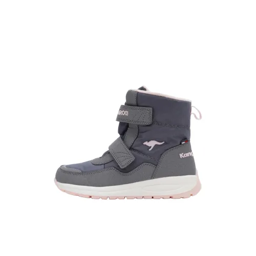 KangaROOS K PE NALA V Детские зимние сапоги Серый Розовый KIDS