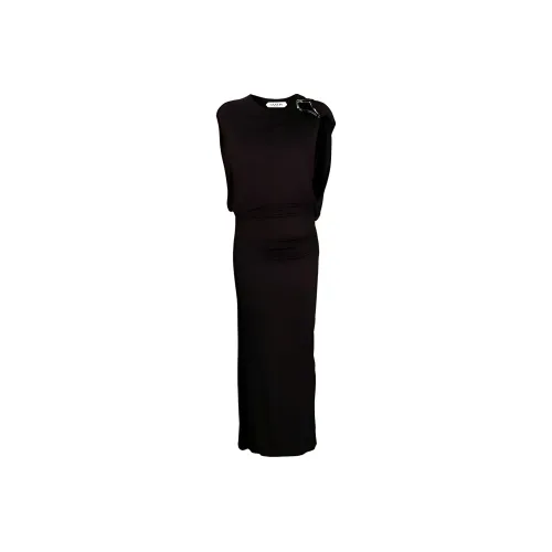 Lanvin Кофе Женские Платья без рукавов